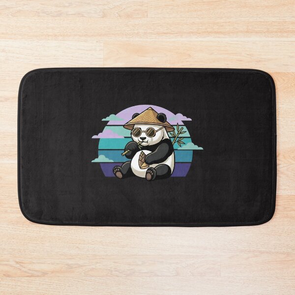 Item preview, Cool Panda Eating Bamboo – Kawaii Zen Retro Aesthetic with Sunglasses designed and sold by Soulprint Art.