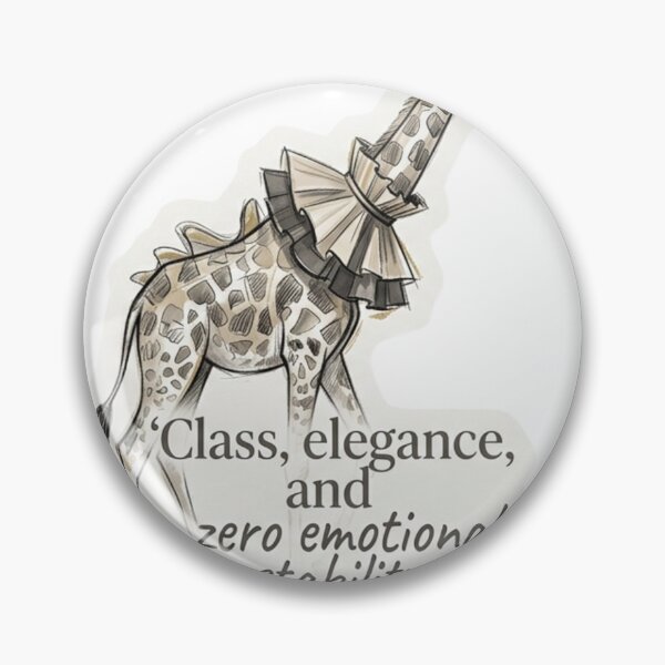 Item preview, Elegant High Fashion Giraffe Illustration Sticker designed and sold by Mochi-Sprites.