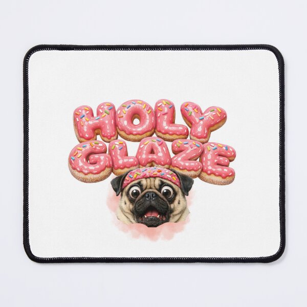 Item preview, Holy Glaze Pug Donut Lover Cute Funny Design designed and sold by All About DigiCraft by Fedelina.