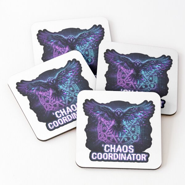 Item preview, Cyber Mystical Glitch Raven Chaos Coordinator designed and sold by Mochi-Sprites.