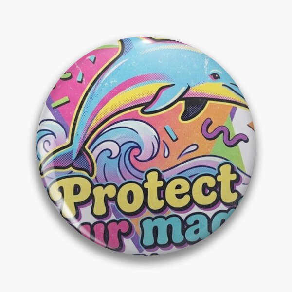 Item preview, Retro 90s Dolphin Magic Quote Sticker designed and sold by Mochi-Sprites.