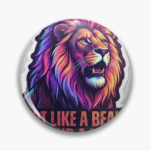 Item preview, Cinematic Neon Mane Lion Legend Sticker designed and sold by Mochi-Sprites.
