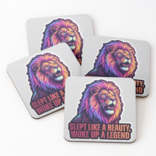 Item preview, Cinematic Neon Mane Lion Legend Sticker designed and sold by Mochi-Sprites.