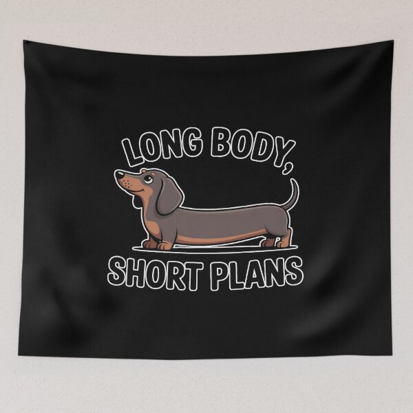 Item preview, Long Body Short Plans Dachshund Cute Dog Funny Meme Shirt designed and sold by ImaginedSpace7.