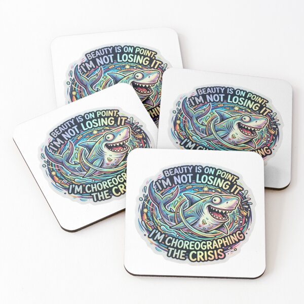 Item preview, Psychedelic Shark Crisis Management Sticker designed and sold by Mochi-Sprites.