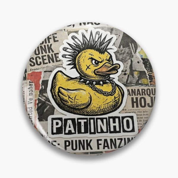 Item preview, Punk Rock Rubber Duck Zine Aesthetic Sticker designed and sold by Mochi-Sprites.