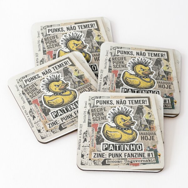 Item preview, Punk Rock Rubber Duck Zine Aesthetic Sticker designed and sold by Mochi-Sprites.