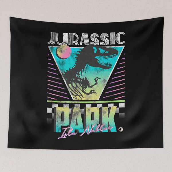 Item preview,  Jurassic Park Isla Nublar Retro Distressed Logo designed and sold by chaos77store.