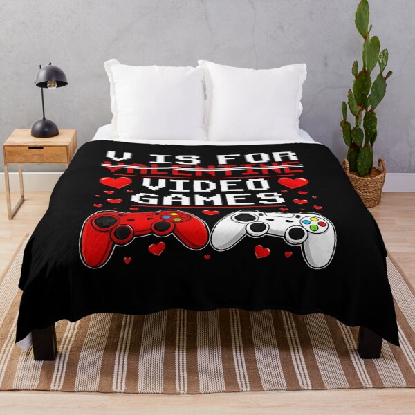 Item preview, V Is For Video Games Funny Gamer Valentine designed and sold by FGTV2021.