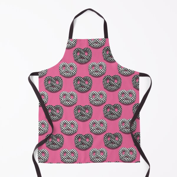 Item preview, Polka dots pretzels pink background designed and sold by Tatiana Ribeiro.