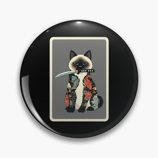 Item preview, Samurai Cat Tattoo Style Koi  designed and sold by JordynLadukeg65.