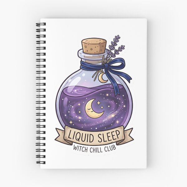 Item preview, Witch Chill Club Liquid Sleep Magic Potion Sticker designed and sold by TheLazyVibe.