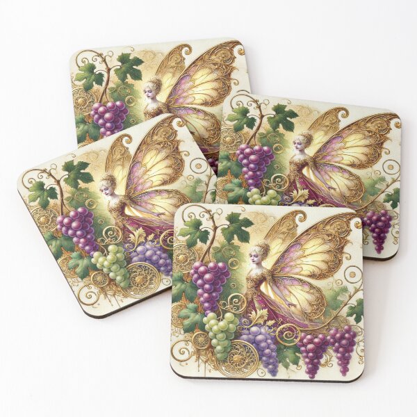 Item preview, Golden Vineyard Fairy Art Nouveau Fantasy designed and sold by Dream Bloom Gallery.