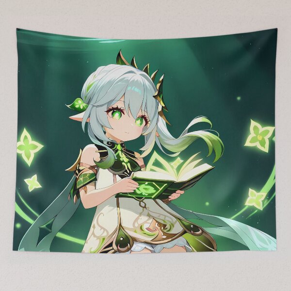 Item preview, Nahida Genshin Impact Forest Magic Book Glow designed and sold by TanglenRabbit.