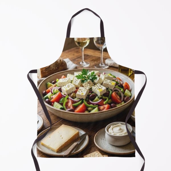 Item preview, Sumptuous Greek Salad with Extra Feta and Setting designed and sold by Uniqueartai.