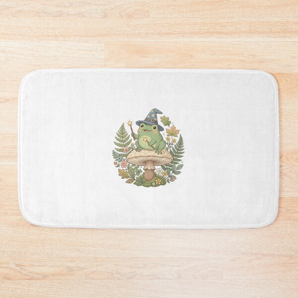 Item preview, Cute Wizard Frog on Mushroom Sticker | Magical Frog Fairycore Fantasy Cottagecore Art designed and sold by ethnicdigital.