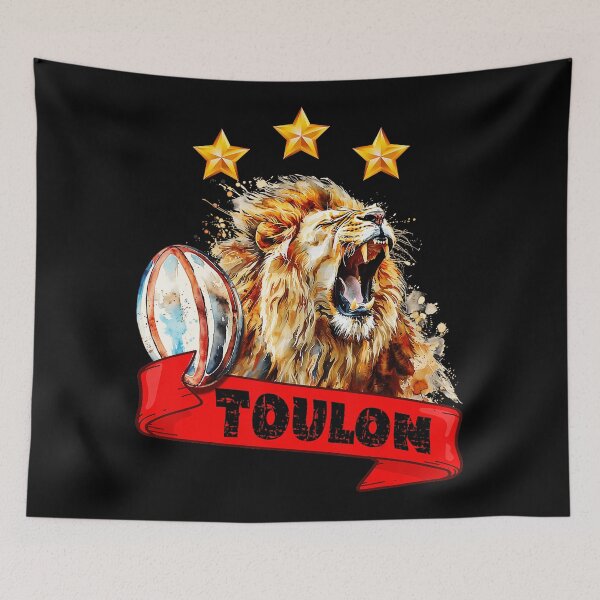 Item preview, Toulon Rugby Lion Triple Star Supporter  designed and sold by GabrieSketcham.