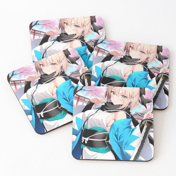 Item preview, Sakura Saber Okita Souji Fate Grand Order Anime Girl Waifu Shrine Japan Blossom designed and sold by TanglenRabbit.