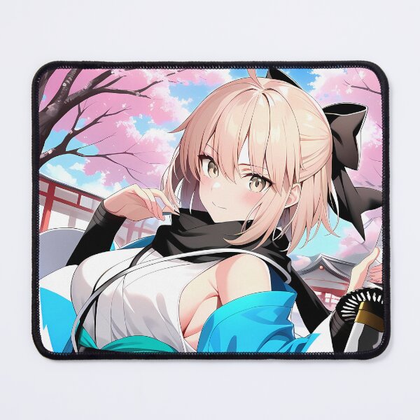 Item preview, Sakura Saber Okita Souji Fate Grand Order Anime Girl Waifu Shrine Japan Blossom designed and sold by TanglenRabbit.