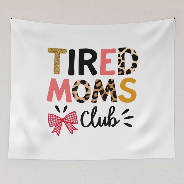 Item preview, Funny Tired Moms Club Cool Mommy Mothers Day Birthday Mothers Day Gift for Mama Wife designed and sold by ArtDesignerHub.