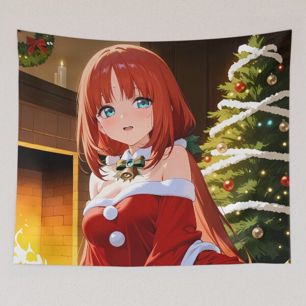 Item preview, Nilou Genshin Impact Cozy Christmas Hearth Portrait designed and sold by TanglenRabbit.