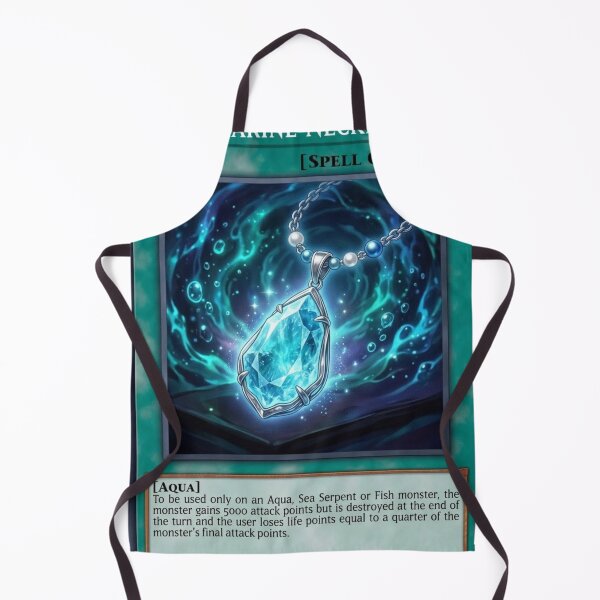 Item preview, Custom Yu-Gi-Oh! Spell Card, Aquamarine Necklace designed and sold by Uniqueartai.