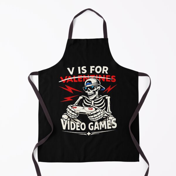 Item preview, V Is For Video Games Funny Gamer Skeleton designed and sold by FGTV2021.
