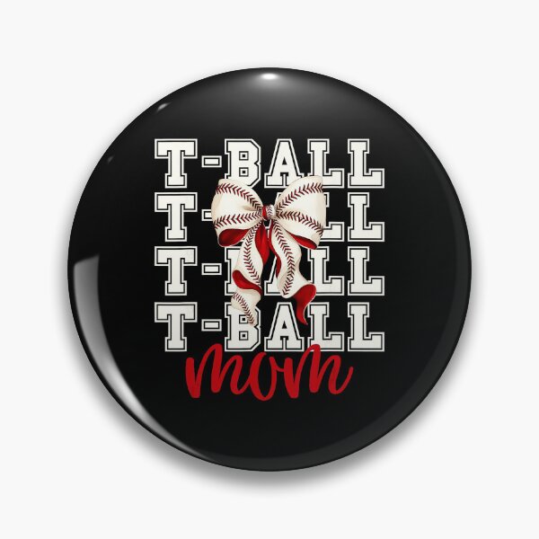 Item preview, T Ball Mom Baseball Bow Cute Teeball  designed and sold by miaa-artistshop.