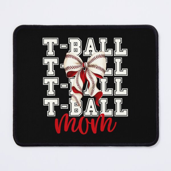 Item preview, T Ball Mom Baseball Bow Cute Teeball designed and sold by miaa-artistshop.