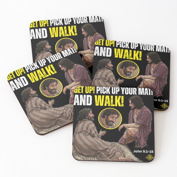 Item preview, GET UP! PICK UP YOUR MAT! AND WALK | JOHN 5:1-5 designed and sold by UnboundFull.