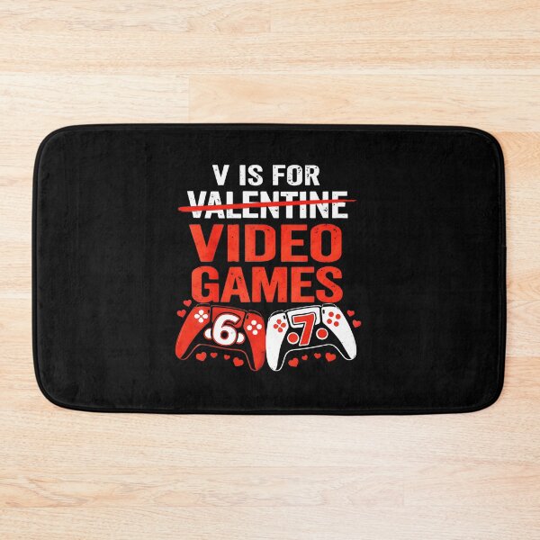 Item preview, V Is For Video Games Funny Gamer Valentine  designed and sold by FGTV2021.