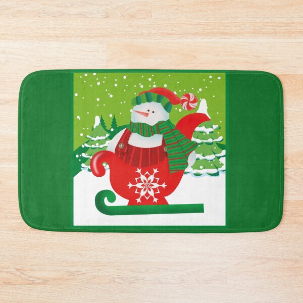 Item preview, Snowman Christmas Teacup Winter Holiday Cute Art designed and sold by PrintsByDali.