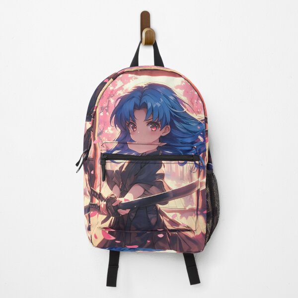 Item preview, Ami Kawashima Toradora Chibi Kimono Blue Hair Cherry Blossoms designed and sold by TanglenRabbit.