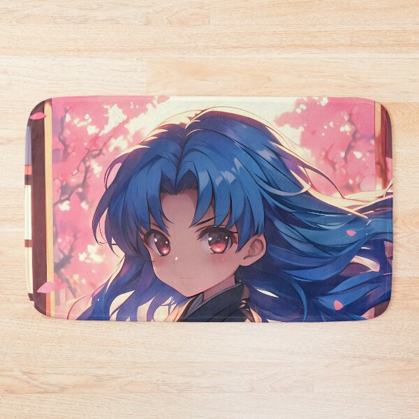 Item preview, Ami Kawashima Toradora Chibi Kimono Blue Hair Cherry Blossoms designed and sold by TanglenRabbit.
