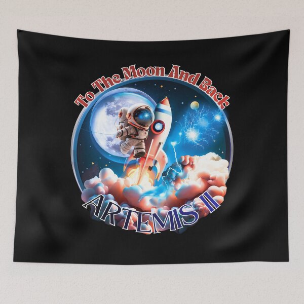 Item preview, Artemis II To the Moon and Back designed and sold by Tripp Art Studio.