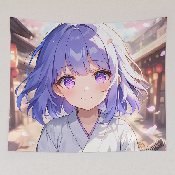 Item preview, Mizore Yoroizuka Sound Euphonium Chibi Waifu Pastel Sakura Smile designed and sold by TanglenRabbit.