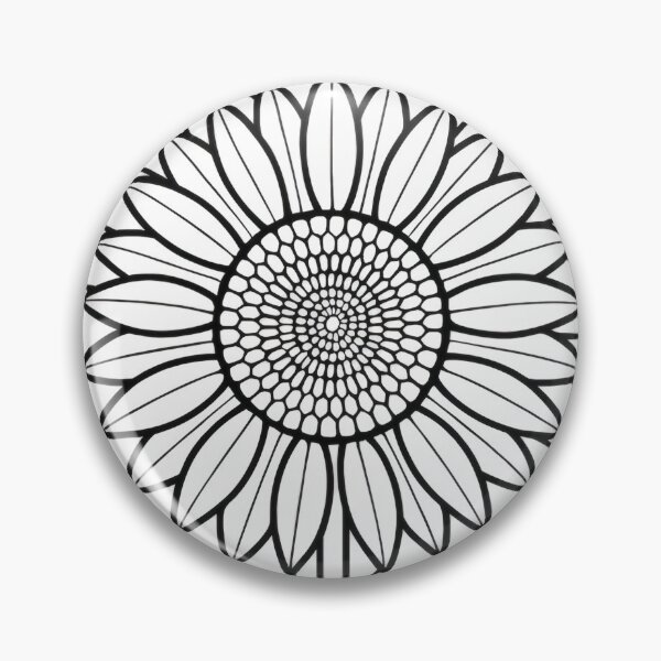 Item preview, Sunflower Stained Glass Coloring Page – Botanical Line Art Print designed and sold by WabiSabiArts.