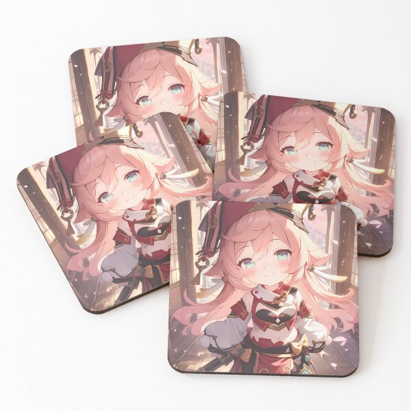 Item preview, Yanfei Genshin Impact Chibi Pastel Sakura Warm Glow designed and sold by TanglenRabbit.