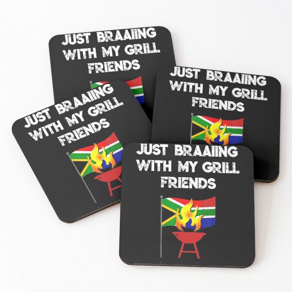 Item preview, Just Braaiing With My Grill Friends Funny South Africa  designed and sold by GabrieSketcham.