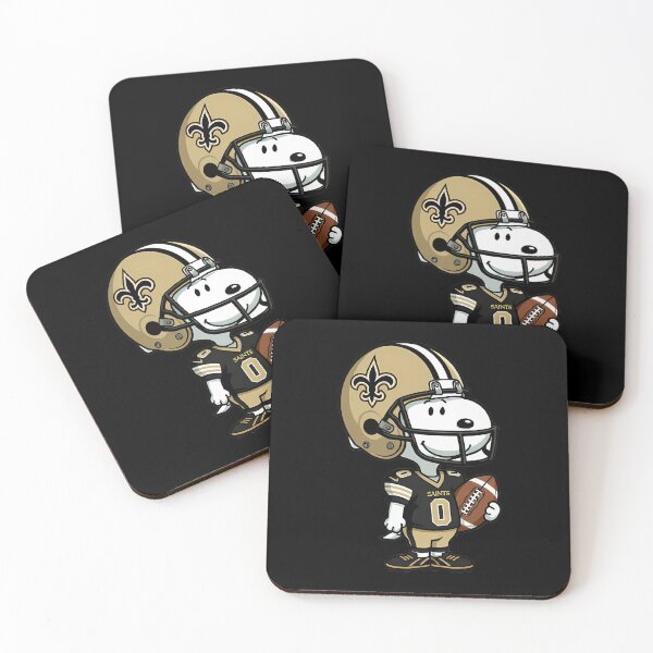 Item preview,  Snoopy Holding Football In New Orleans Jersey designed and sold by ArtistLibrary.