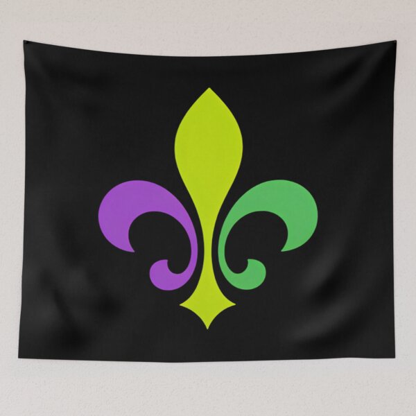 Item preview, MARDI GRAS GOLD PURPLE GREEN FLEUR DE LIS designed and sold by Formatage.