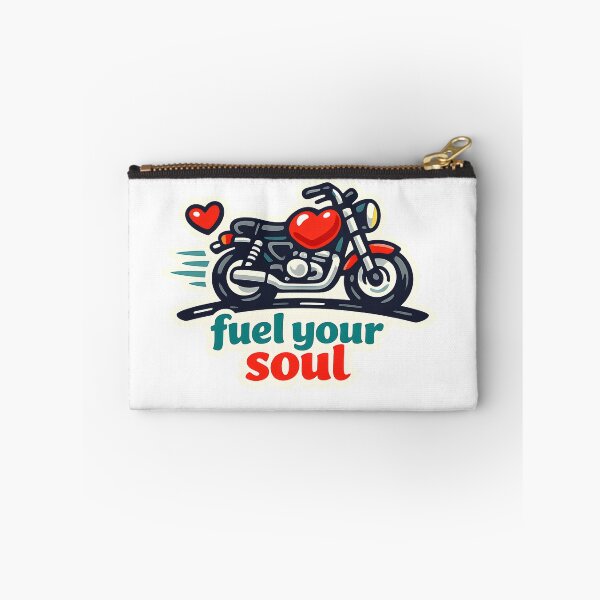 Item preview, "Fuel Your Soul" | Aesthetic Cafe Racer & Heart Biker Design designed and sold by Naviora.