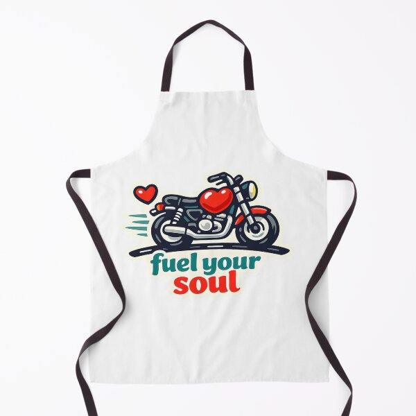 Item preview, "Fuel Your Soul" | Aesthetic Cafe Racer & Heart Biker Design designed and sold by Naviora.