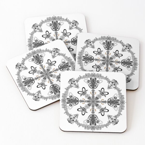 Item preview, Hearts & moths designed and sold by Reatoriadesigns.