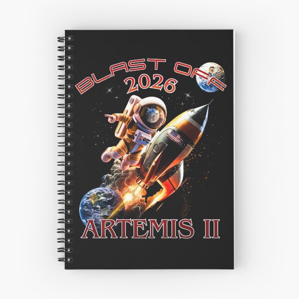 Item preview, Artemis II Blast Off 2026 designed and sold by Tripp Art Studio.
