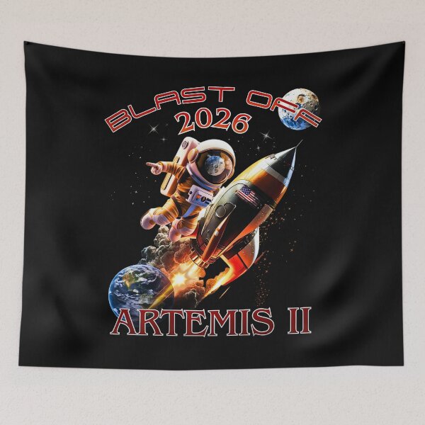 Item preview, Artemis II Blast Off 2026 designed and sold by Tripp Art Studio.