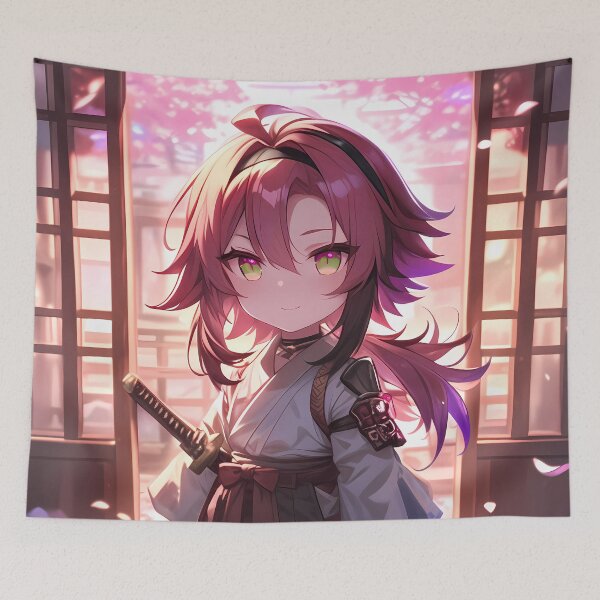 Item preview, Shikanoin Heizou Genshin Impact Chibi Samurai Sakura designed and sold by TanglenRabbit.