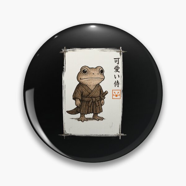 Item preview, Samurai Frog Cute Japanese Style Animal Warrior  designed and sold by titanlevi.
