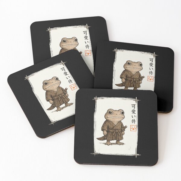 Item preview, Samurai Frog Cute Japanese Style Animal Warrior  designed and sold by titanlevi.