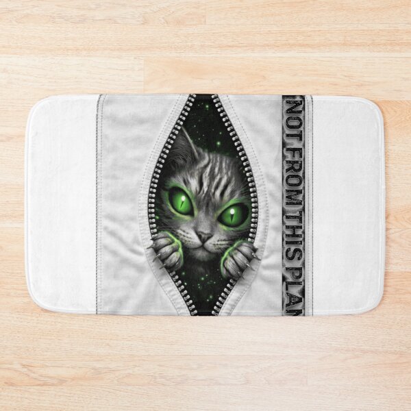 Item preview, Alien Cat Artemis II T-Shirt – Not From This Planet, Space Zipper 3D Design designed and sold by fayrozelmasry.